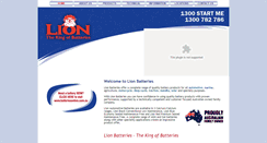 Desktop Screenshot of lionbatteries.com.au